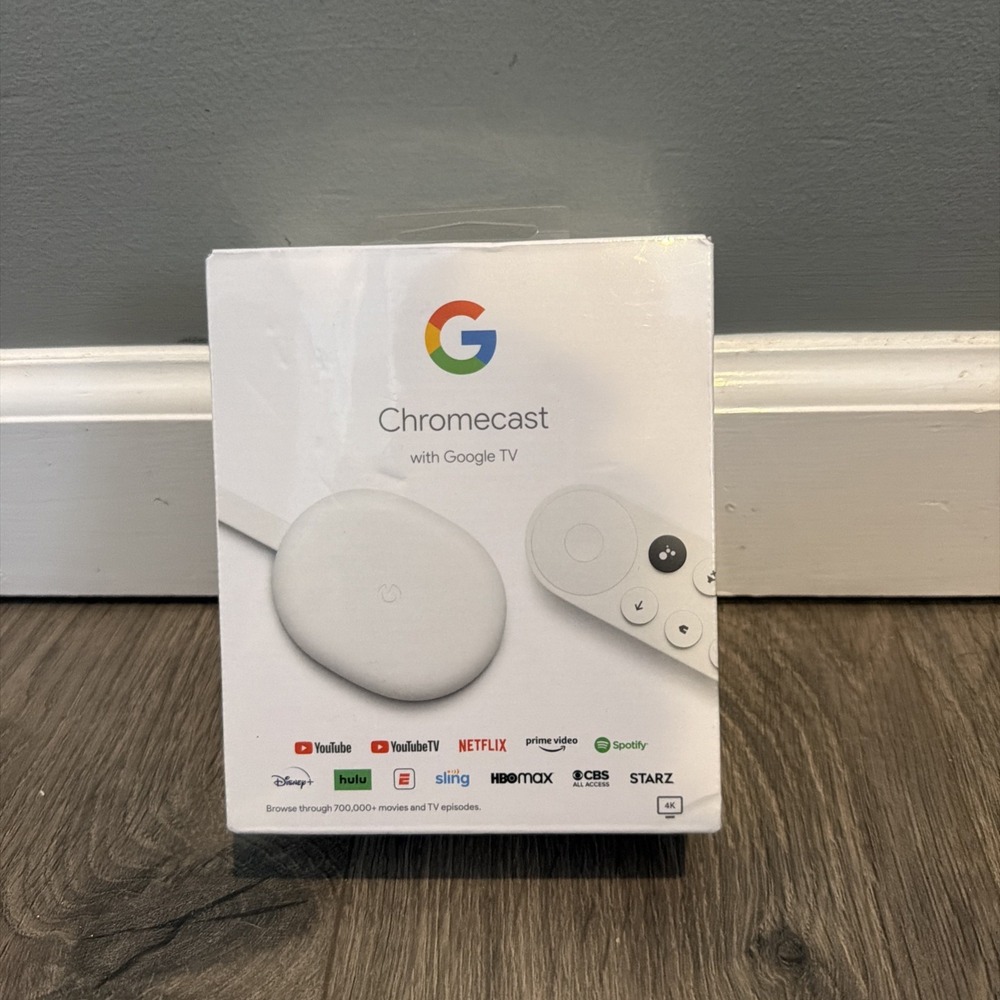 Google 4K Chromecast with Google TV - Snow (G9N9N / GA01919-US)